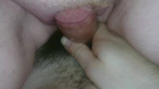Rubbing My Pussy On His Cock While I Cum Everywhere, Before He Slips It In