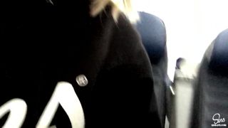 Sinslife - Fingers Pussy And Makes Herself Cum In Airplane Bathroom!
