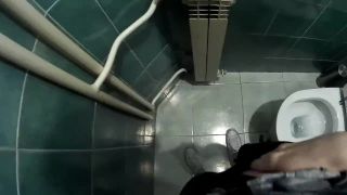 Pov - Get Caught Masturbating In Public Toilet