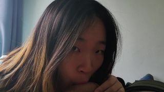 Cute Asian Babe Sucks Her Bf