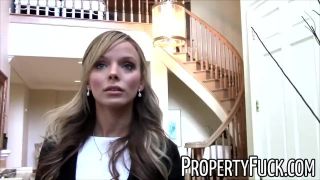 Real Estate Agent With Tight Petite Body Fucks Pervert Client With Camera