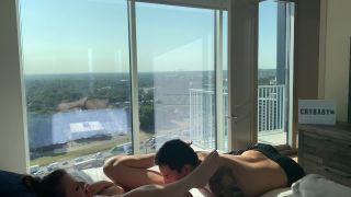 Young Hot Couple Passionate Fuck With Stunning City Views