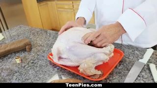 Teenpies - Tiny Teen Creampied By Chef On Thanskgiving
