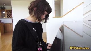 Yhivi Shows Off Piano Skills Followed By Rough Sex And Cum Over Her Face