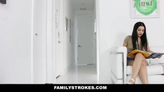 Familystrokes- Step Brother And Sister Sneak Fuck Next To Mom
