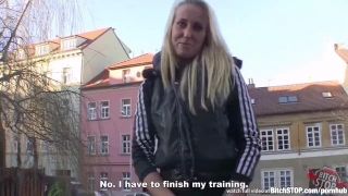 Bitch Stop - Athletic Blonde Get Fucked In The Park