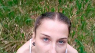 Superior Sloppy Give Head In Forest Facial Cum Shot , Point Of View , Wet T Shirt