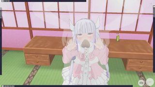 [cm3d2] Dragon Maid Hentai - Immature Hottie Kanna First Time Screwed