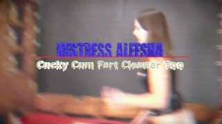 Cucky Jism Fart Cleaner - Lover Forces Thrall To Swallow Her Bubbling Jism Fart