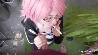 Outdoor Smoking Willy Blowjob And Semen Discharge