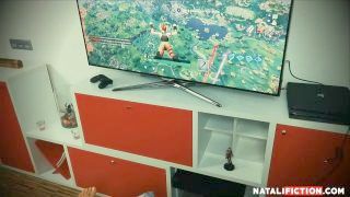 Gamer Goddess Plays Fortnite And He Cums On Her Face After Shag - Part 1